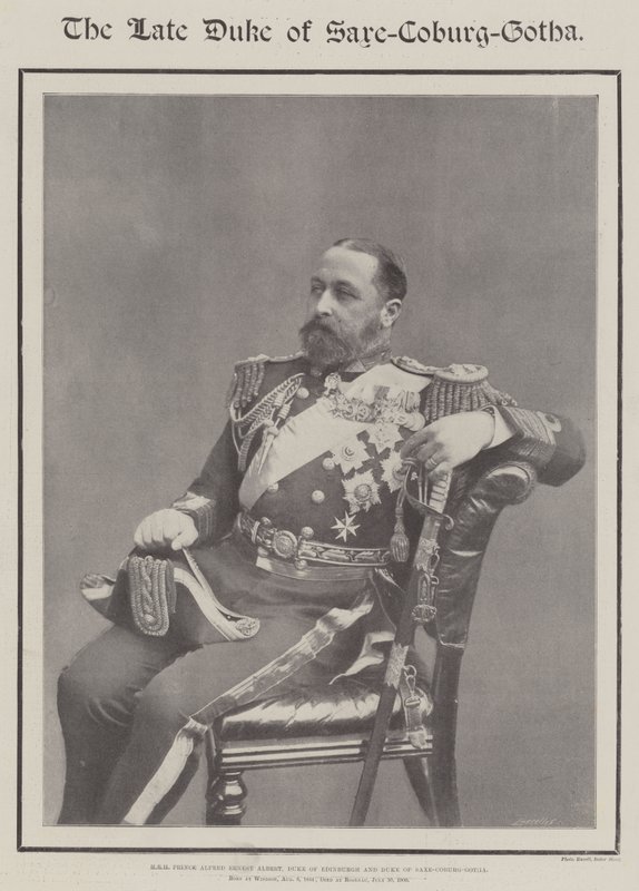 Szász-Coburg-Gotha néhai hercege alkotó: English Photographer