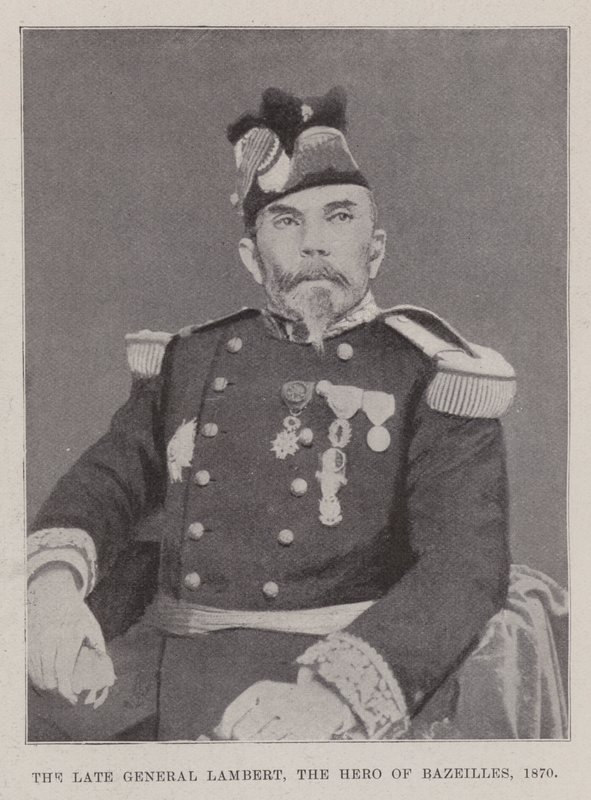 A néhai Lambert tábornok, Bazeilles hőse, 1870 alkotó: English Photographer