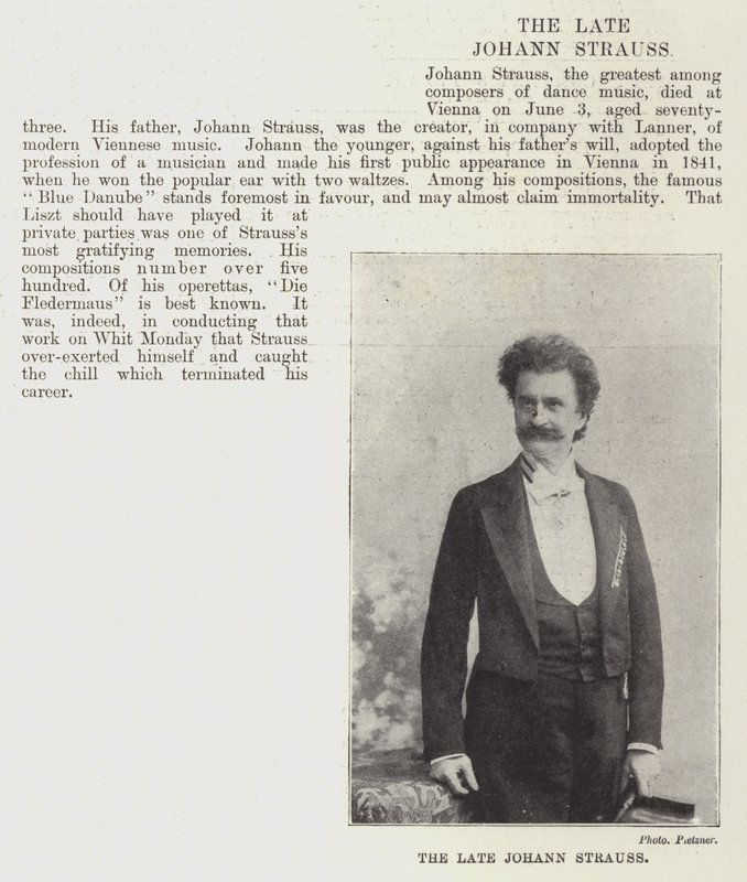 A néhai Johann Strauss alkotó: English Photographer