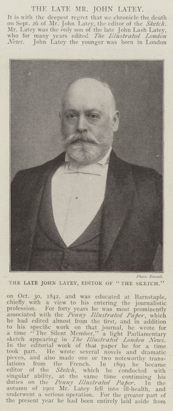 A néhai John Latey, a The Sketch szerkesztője alkotó: English Photographer