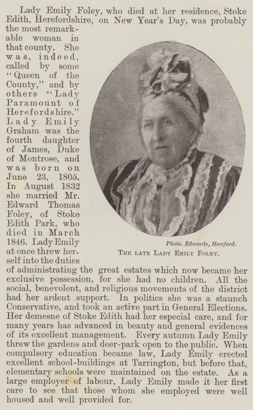 A néhai Lady Emily Foley alkotó: English Photographer