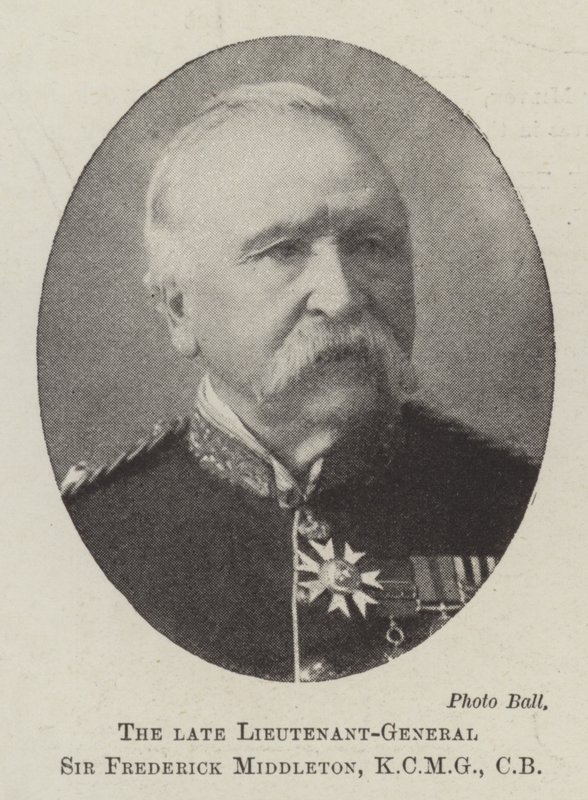 A néhai főhadnagy, Sir Frederick Middleton, KCMG, CB alkotó: English Photographer