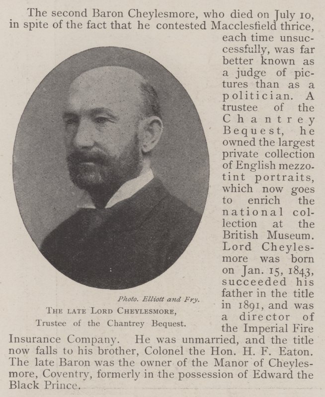 A néhai Lord Cheylesmore, a Chantrey hagyaték vagyonkezelője alkotó: English Photographer