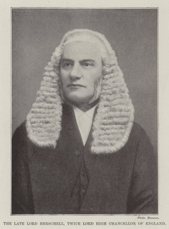 A néhai Lord Herschell, Anglia kétszeres főkancellárja alkotó: English Photographer