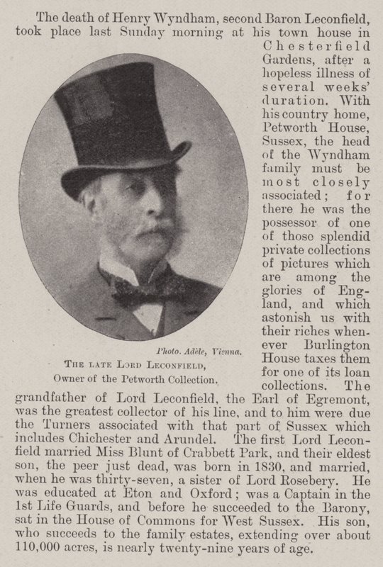 A néhai Lord Leconfield, a Petworth-gyűjtemény tulajdonosa alkotó: English Photographer