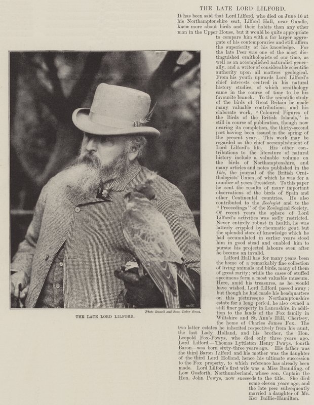 A néhai Lord Lilford alkotó: English Photographer