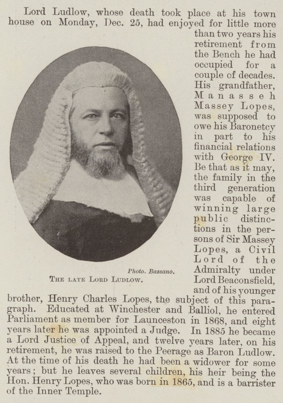 A néhai Lord Ludlow alkotó: English Photographer