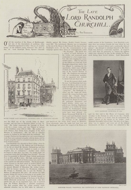 A néhai Lord Randolph Churchill alkotó: English Photographer