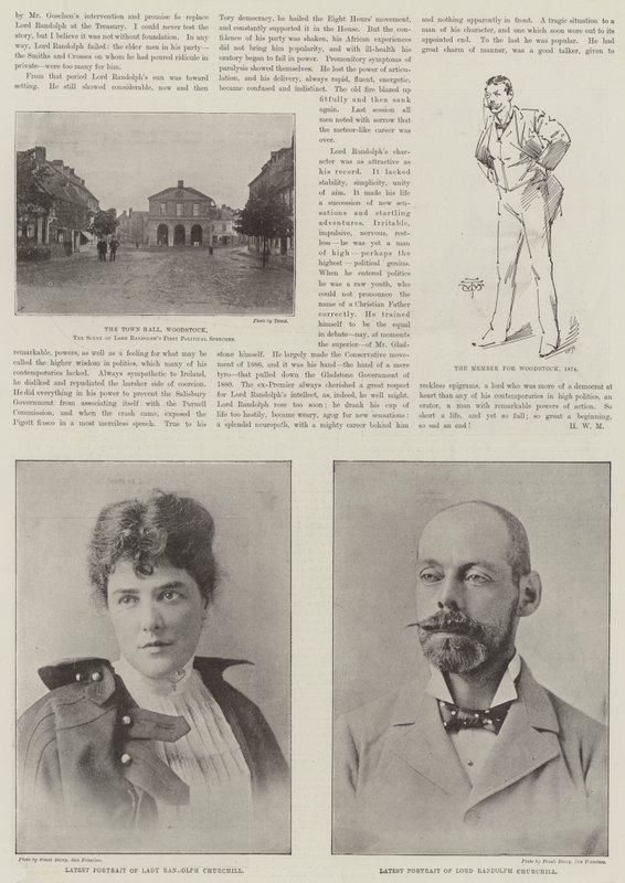 A néhai Lord Randolph Churchill alkotó: English Photographer