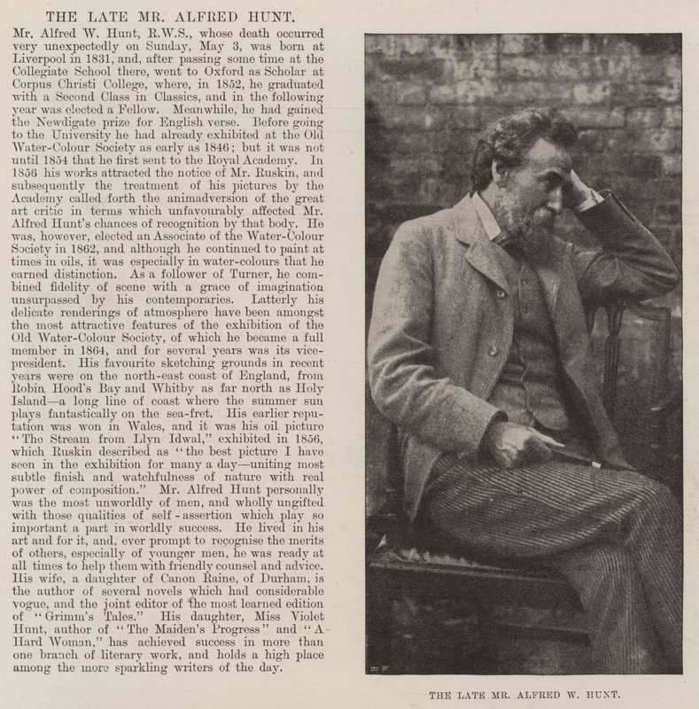 A néhai Alfred W Hunt úr alkotó: English Photographer