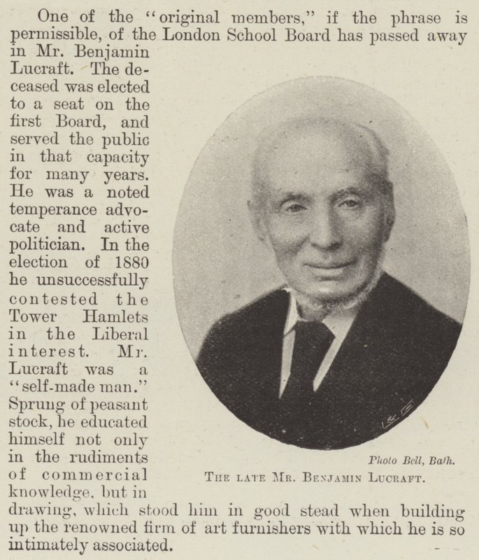 A néhai Benjamin Lucraft alkotó: English Photographer