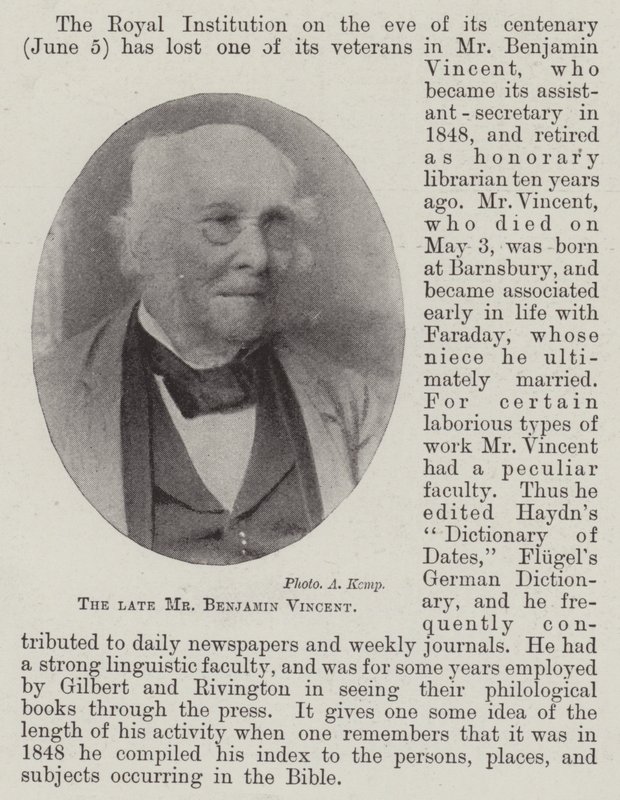 A néhai Benjamin Vincent alkotó: English Photographer
