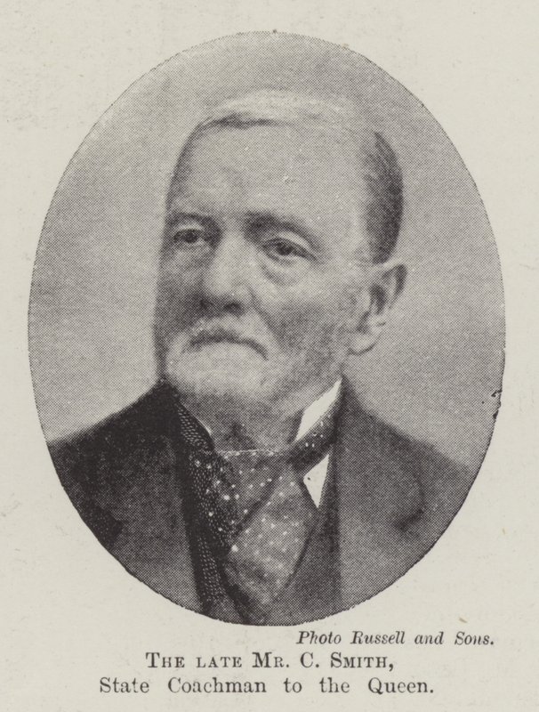 A néhai Mr. C. Smith, a királynő állami edzője alkotó: English Photographer