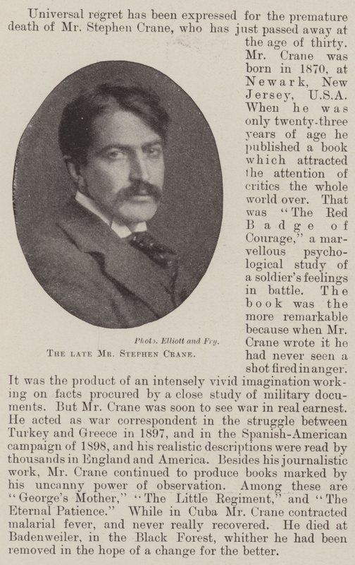 A néhai Stephen Crane alkotó: English Photographer