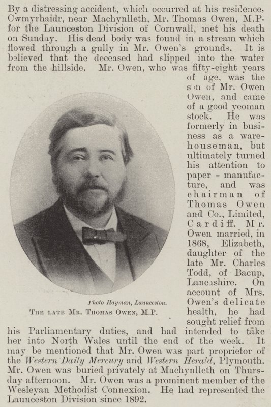 A néhai Thomas Owen képviselő alkotó: English Photographer