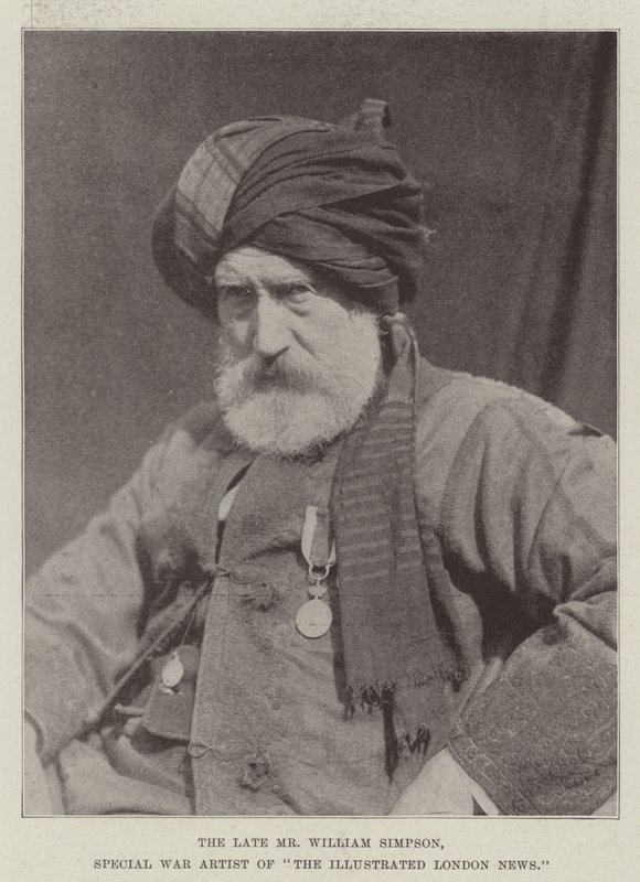 A néhai William Simpson, a The Illustrated London News különleges háborús művésze alkotó: English Photographer