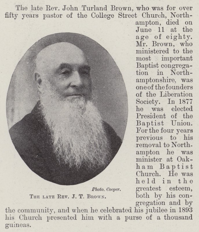 A néhai J. T. Brown tiszteletes alkotó: English Photographer