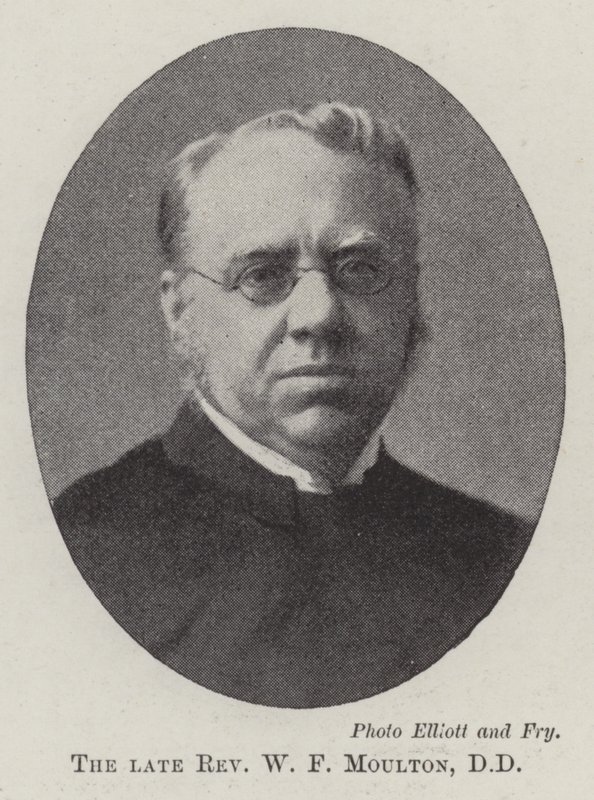 A néhai tiszteletes W F Moulton, DD alkotó: English Photographer