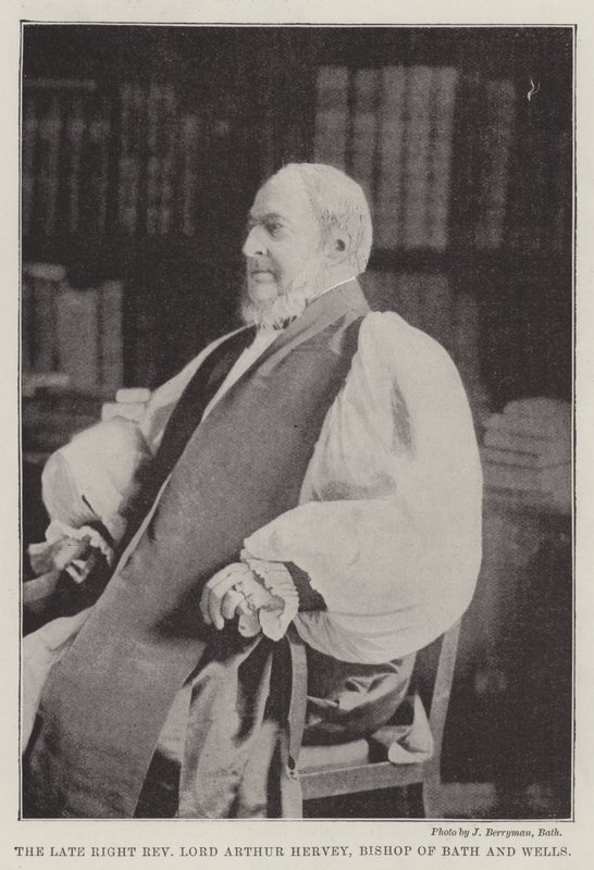 A néhai jobboldali tiszteletes, Lord Arthur Hervey, Bath and Wells püspöke alkotó: English Photographer
