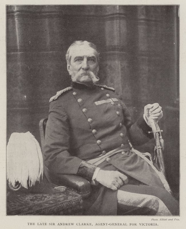 A néhai Sir Andrew Clarke, Victoria főügynöke alkotó: English Photographer
