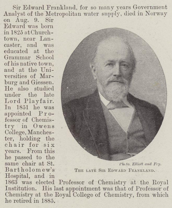A néhai Sir Edward Frankland alkotó: English Photographer