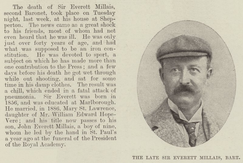 A néhai Sir Everett Millais, Baronet alkotó: English Photographer