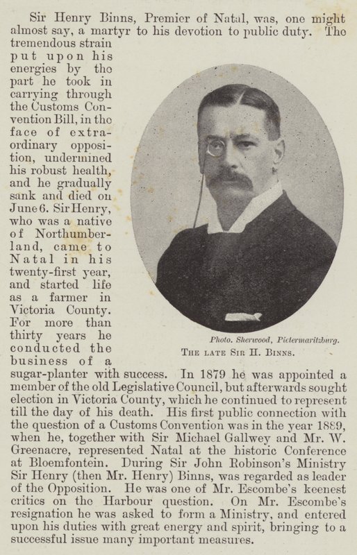A néhai Sir H Binns alkotó: English Photographer