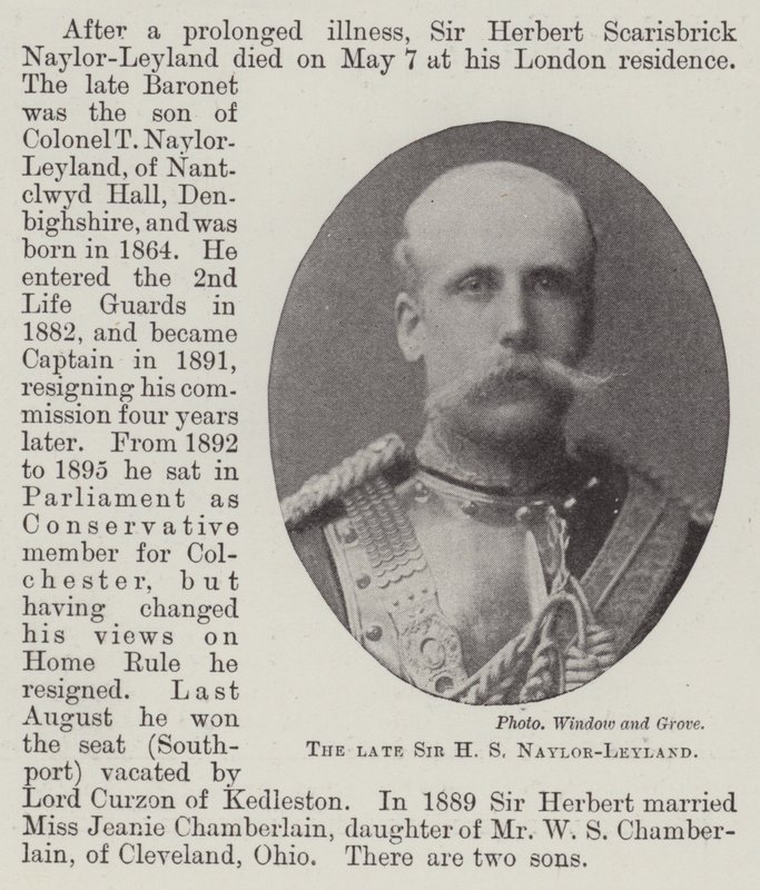 A néhai Sir H S Naylor-Leyland alkotó: English Photographer