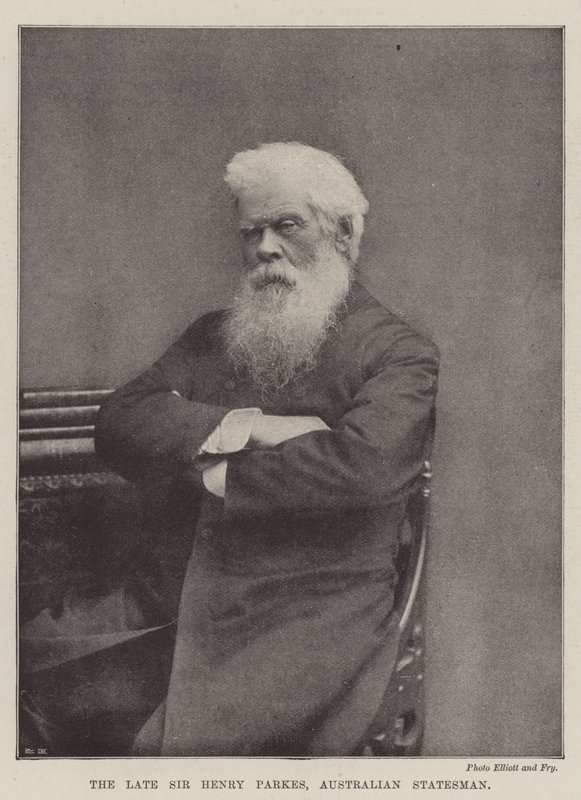 A néhai Sir Henry Parkes, ausztrál államférfi alkotó: English Photographer