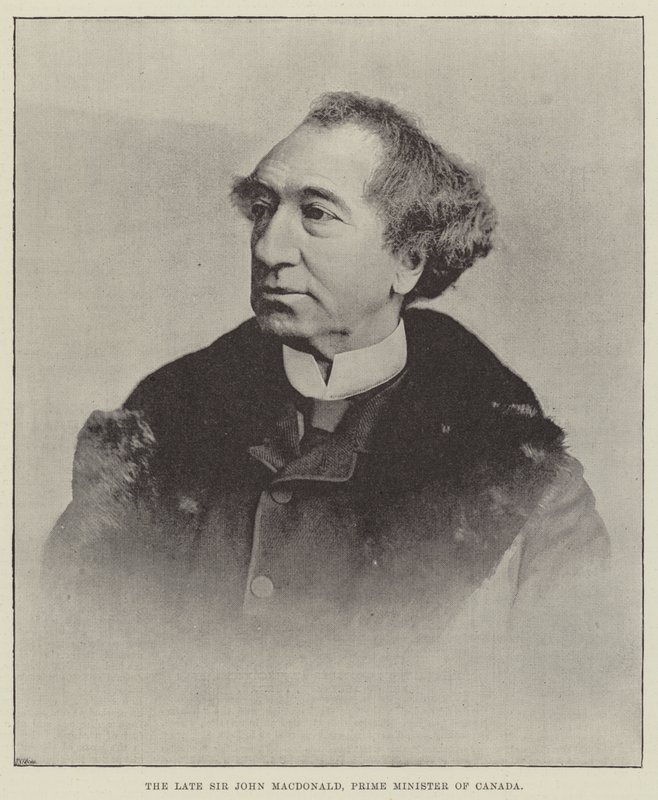 A néhai Sir John Macdonald, Kanada miniszterelnöke alkotó: English Photographer