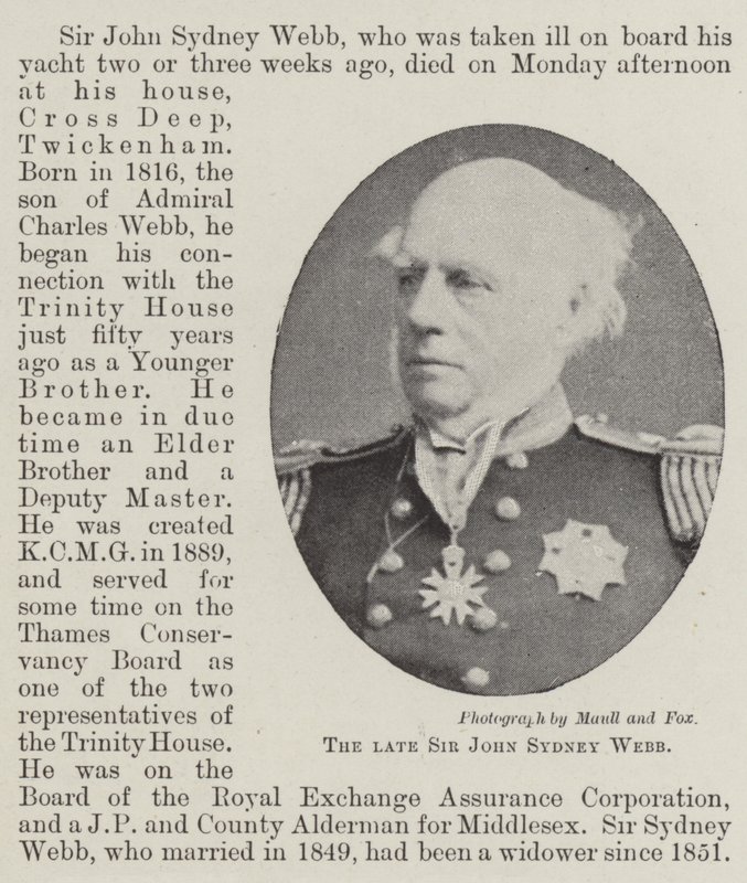 A néhai Sir John Sydney Webb alkotó: English Photographer