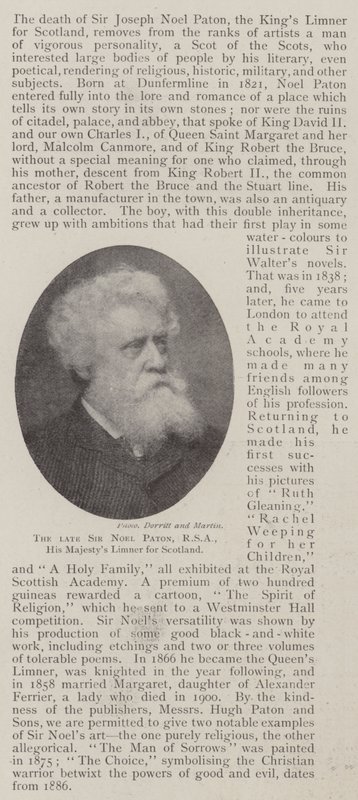 A néhai Sir Noel Paton, RSA, Limner Őfelsége Skóciáért alkotó: English Photographer