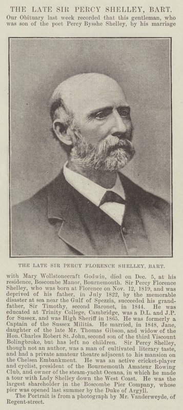 A néhai Sir Percy Florence Shelley, Baronet alkotó: English Photographer