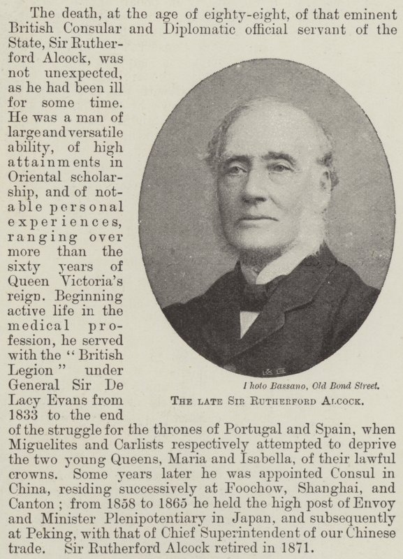 A néhai Sir Rutherford Alcock alkotó: English Photographer