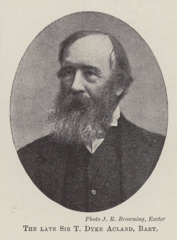 A néhai Sir T Dyke Acland, Baronet alkotó: English Photographer