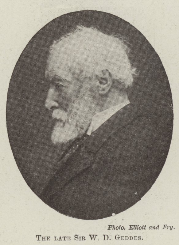 A néhai Sir W D Geddes alkotó: English Photographer