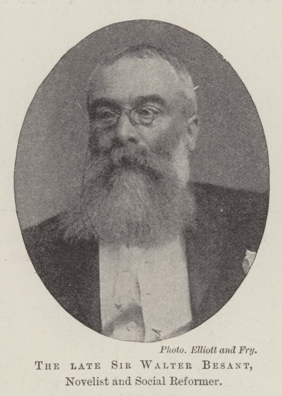 A néhai Sir Walter Besant, regényíró és társadalomreformátor alkotó: English Photographer