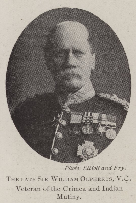 A néhai Sir William Olpherts, VC, a Krím-félsziget és az indiai lázadás veteránja alkotó: English Photographer