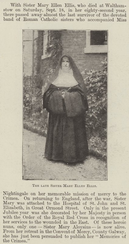 A néhai Mary Ellen Ellis nővér alkotó: English Photographer