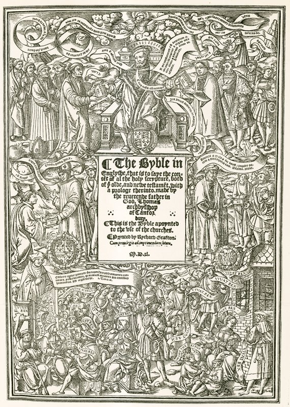 A Cranmers Bible címlapja, i.sz. 1540 alkotó: English Photographer