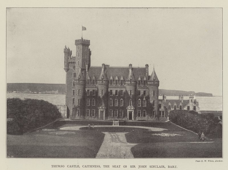 Thurso kastély, Caithness, Sir John Sinclair, Baronet székhelye alkotó: English Photographer