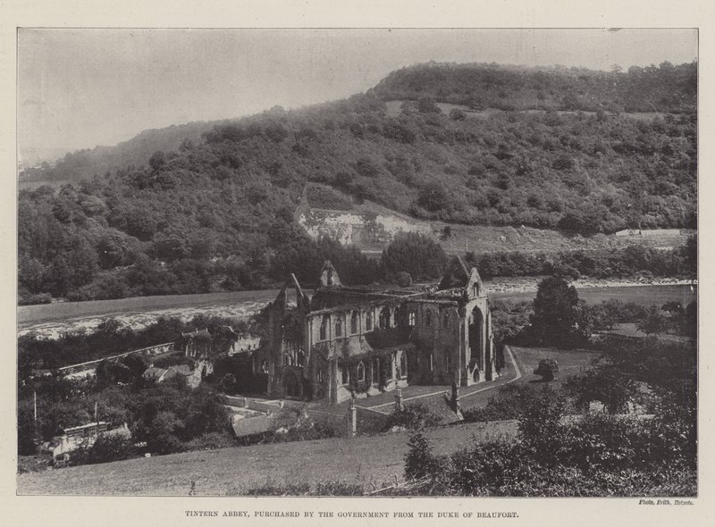 Tintern Abbey, amelyet a kormány vásárolt meg Beaufort hercegétől alkotó: English Photographer