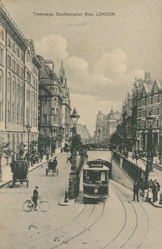 Tramways, Southampton Row, London alkotó: English Photographer