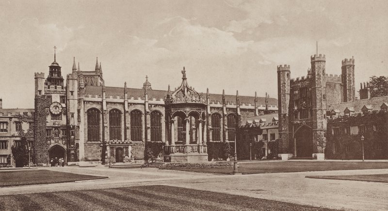 Trinity College, Great Court, Cambridge (f/w fotó) alkotó: English Photographer