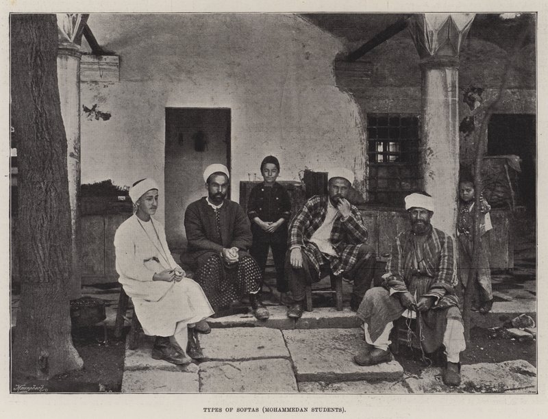 A Softák típusai, mohamedán hallgatók alkotó: English Photographer