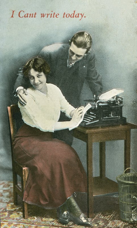 A gépírónő elvonja a figyelmét alkotó: English Photographer