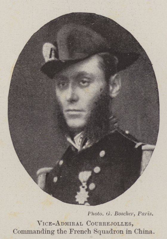 Courrejolles admirális, a francia század parancsnoka Kínában alkotó: English Photographer