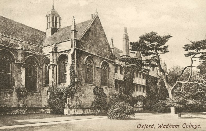Wadham College, Oxford, Oxfordshire (f/w fotó) alkotó: English Photographer