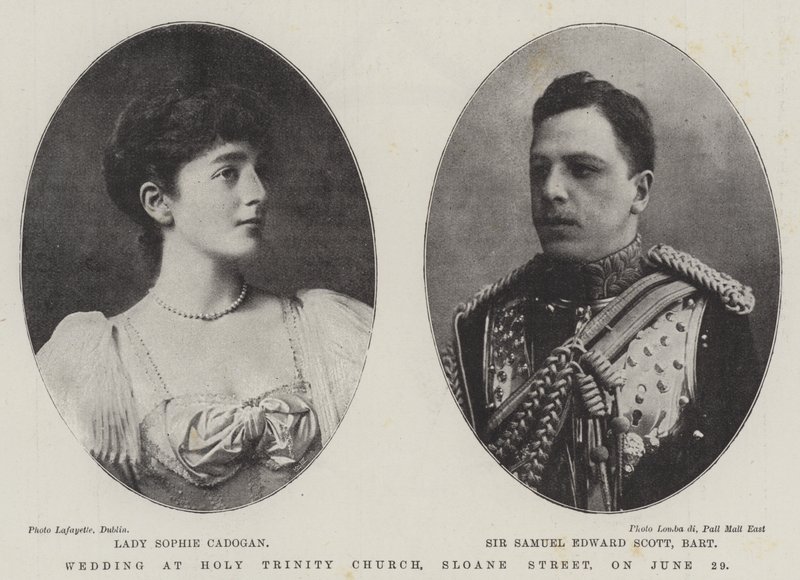 Esküvő a Szentháromság-templomban, Sloane Streeten, június 29-én alkotó: English Photographer