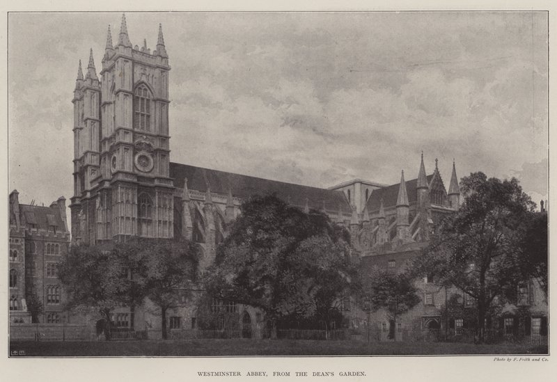 Westminster Abbey, a Deans Gardenből alkotó: English Photographer